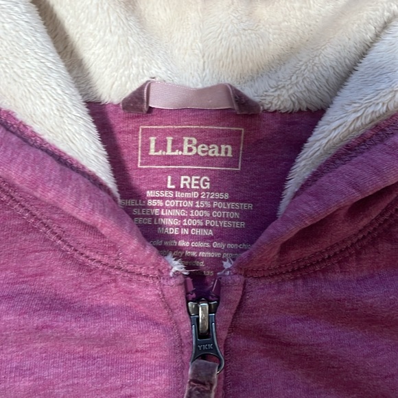 L.L bean womens sherpa lined full zip - Picture 3 of 6